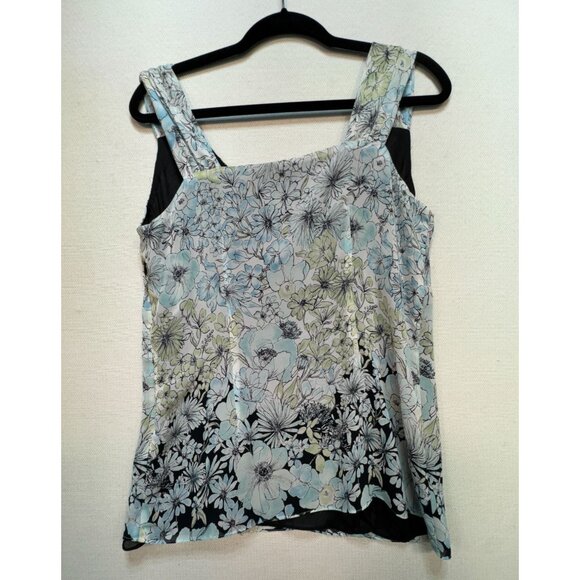 Nine & Co. Ninewear Floral Blouse Womens Size 10 Multicolor Boho Y2K Sleeveless - Picture 7 of 11